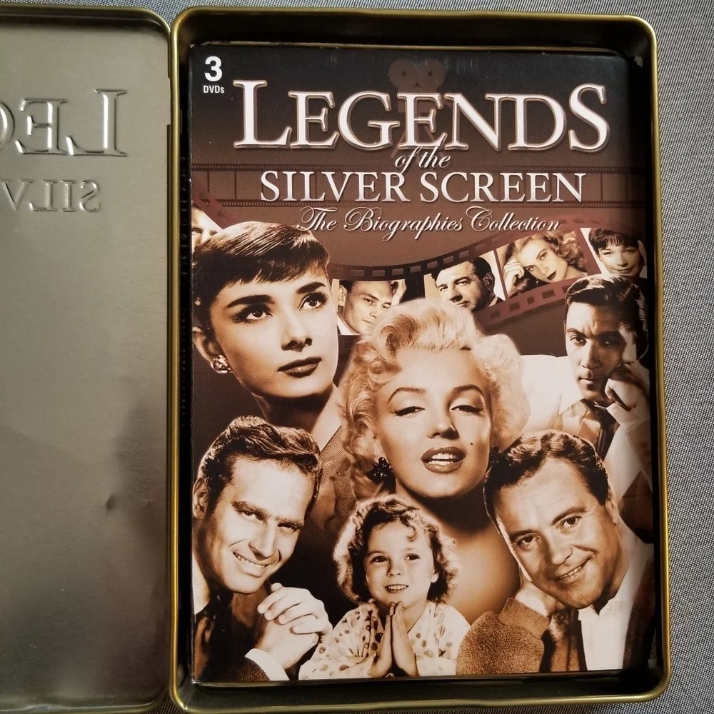 3 Disc DVD Set Legends of the Silver Screen,The Biographies Collection. - Picture 2 of 10